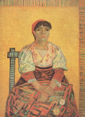 Vincent Van Gogh Italian Woman (nn04) oil painting image